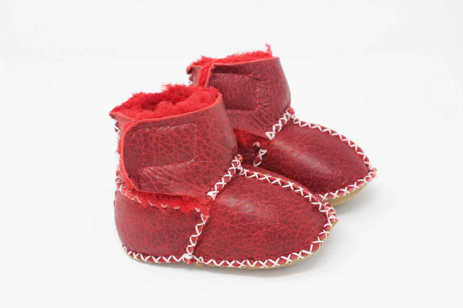 Cozy Toez Red Leather Strap