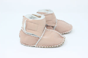 Cozy Toez Salmon Pink Leather Strap