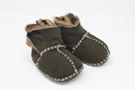 Cozy Toez Coffee Brown Leather Strap